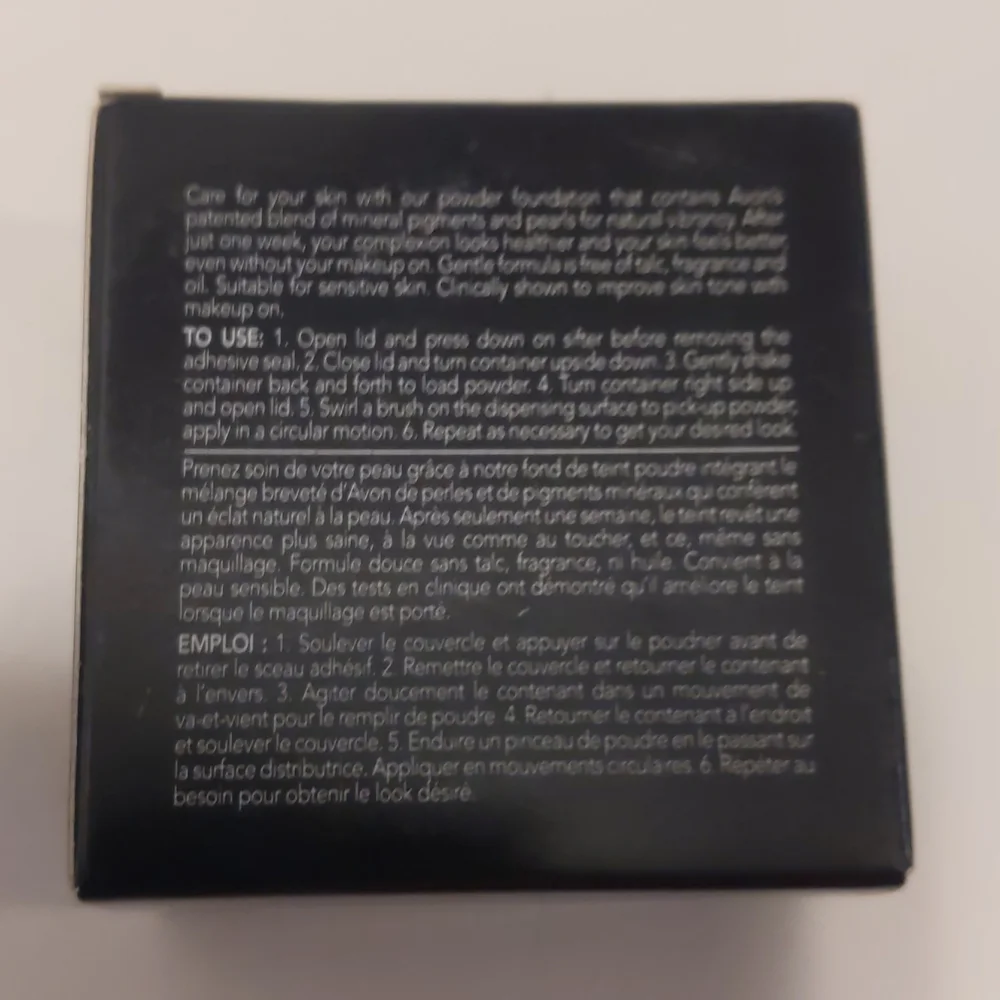 Avon Smooth Minerals Powder Foundation Bronze New In Box 3.5 g net wt 0.12 oz